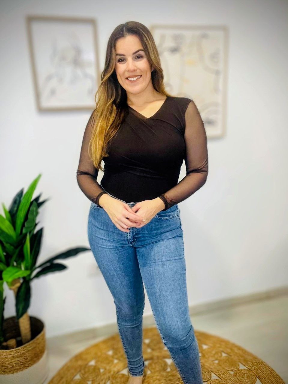 Body con Manga Trasparente